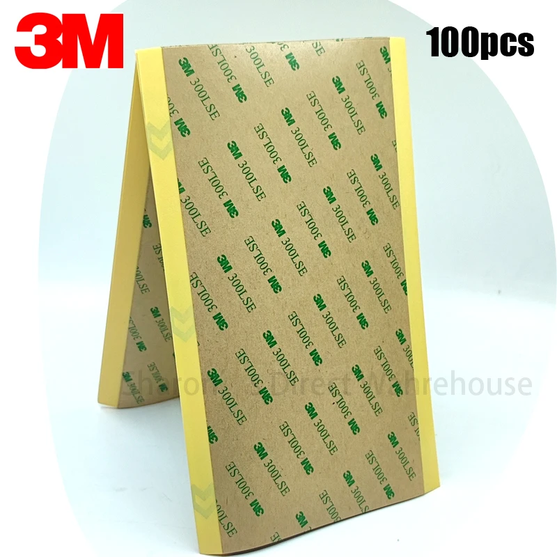 100pcs/pack (100mmx200mm) Super Strong Adhesion Two Sides Sticky Sticker for iphone ipad Touch Screen Frame LCD 3M 9495LE 300LSE