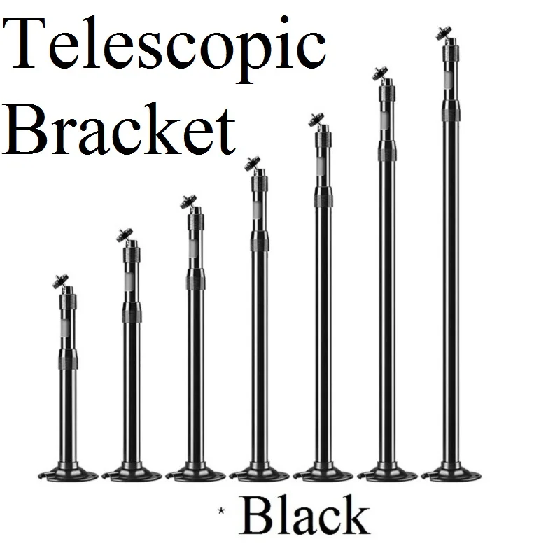 Телескопическая Длина из алюминиевого сплава, боковое Крепление, настенный потолочный кронштейн, Поворотная стойка для камеры, резьба М6,