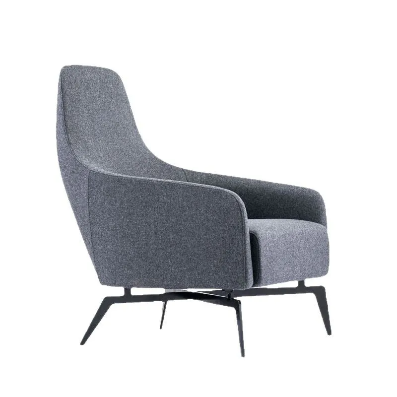 

Leisure single sofa chair fabric fixed foot living room study hotel homestay