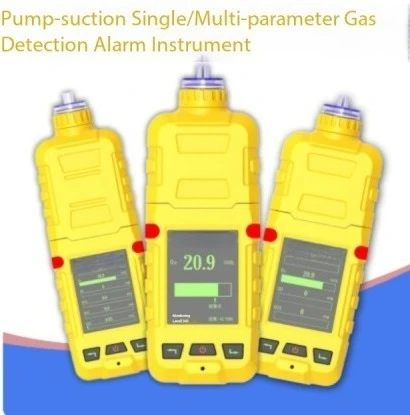 Pump Suction Four-in-One Gas Detector Portable Limited Space Oxygen Hydrogen Sulfide CO Ammonia Chlorine Alarm