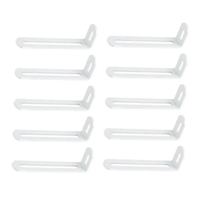 652F Iron Corner Brackets Set With Double Grooves Wall Mounting Brackets for Secure Wall Mounting and Home Improvement