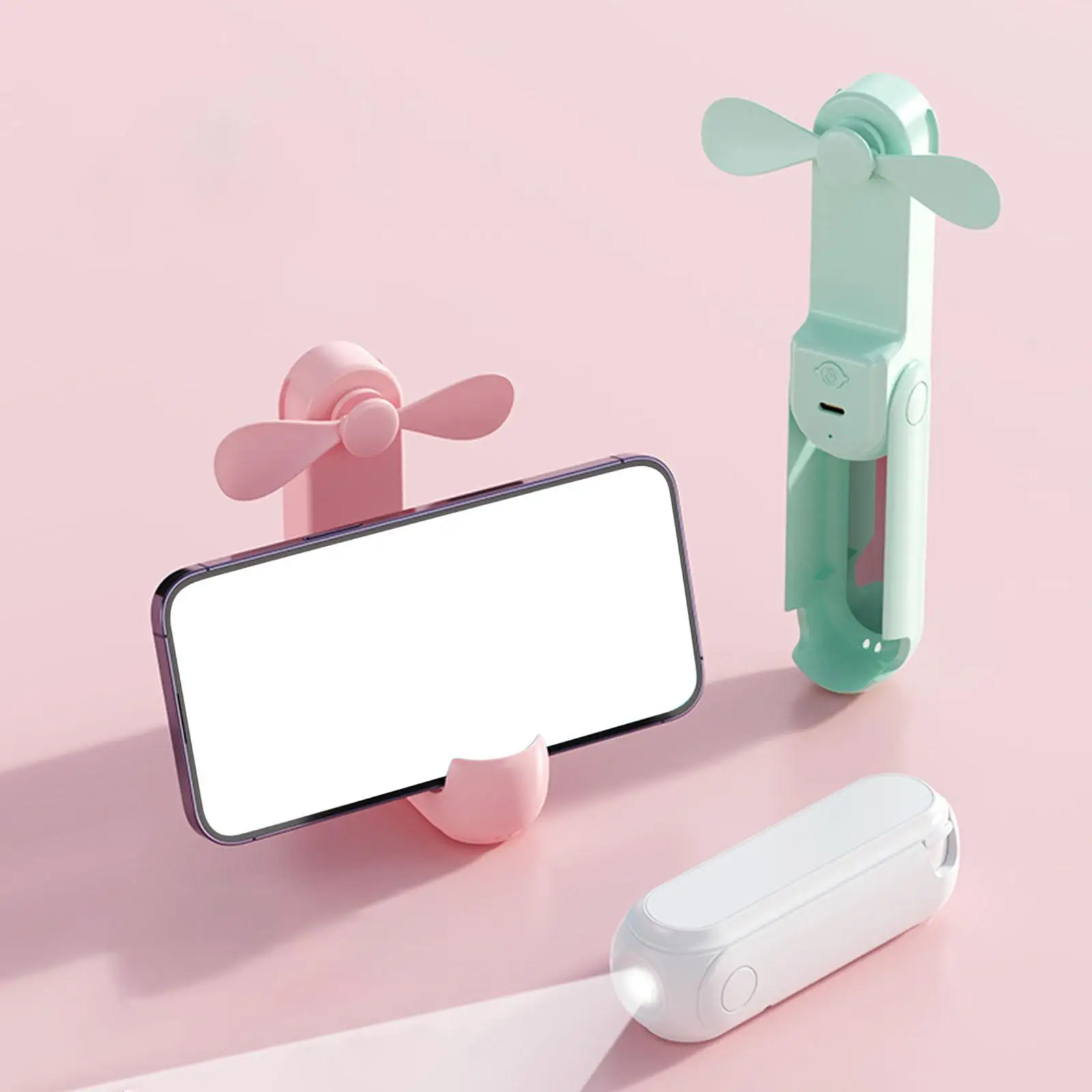 Handheld Mini Fan Easy to Use 3 in 1 Hand Fan for Indoor Outdoor Gifts Women