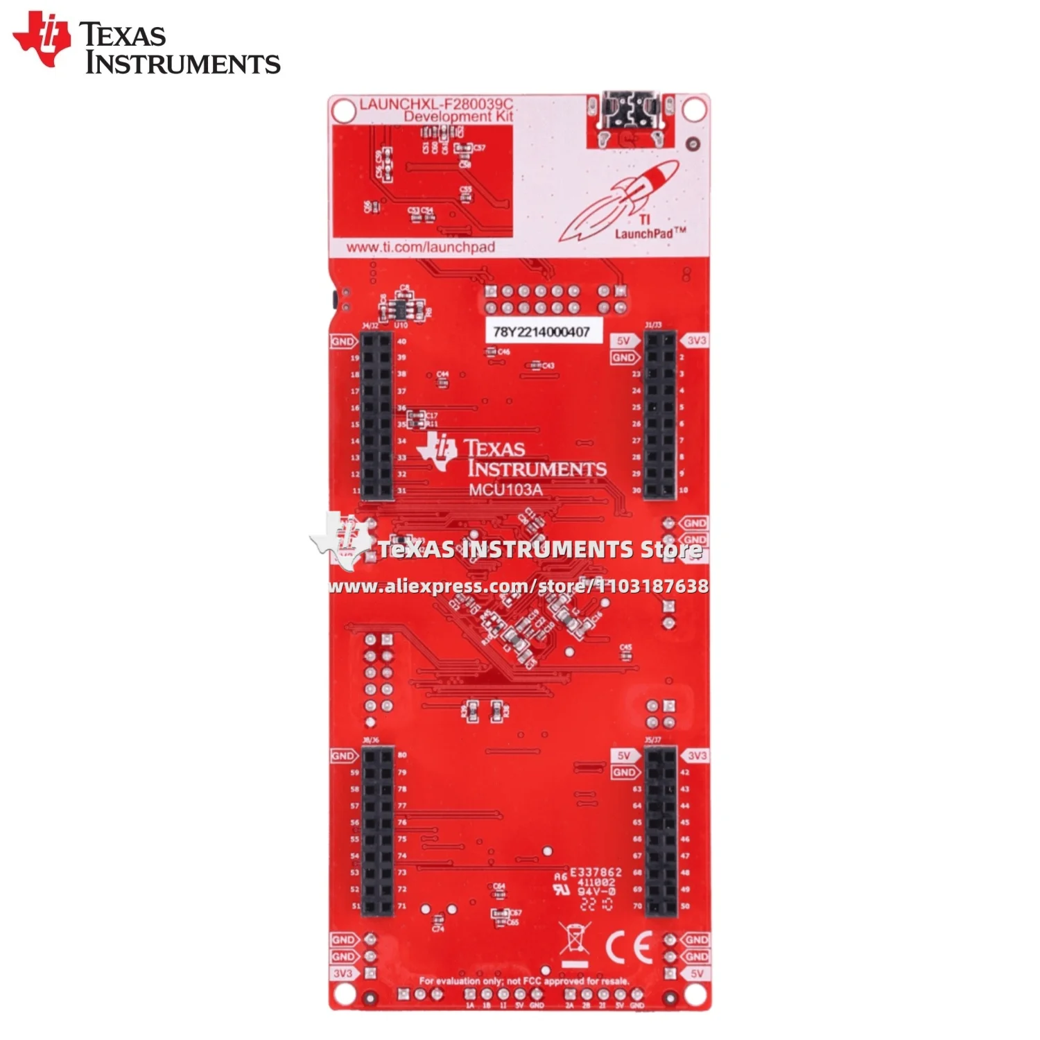 【TI الرسمية】 لوحة تطوير LAUNCHXL-F280039C ومجموعة أدوات TMS320 TMS320F280039C المخزون الأصلي