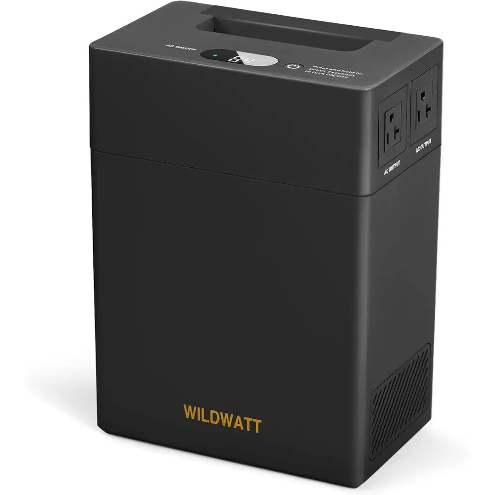 Estación de Energía Portátil 1004Wh, Batería LiFePO4, Salida de CA de 200W de Pico, 18.74lb, Compacta y Ligera para Pesca, Camping, Excursionismo