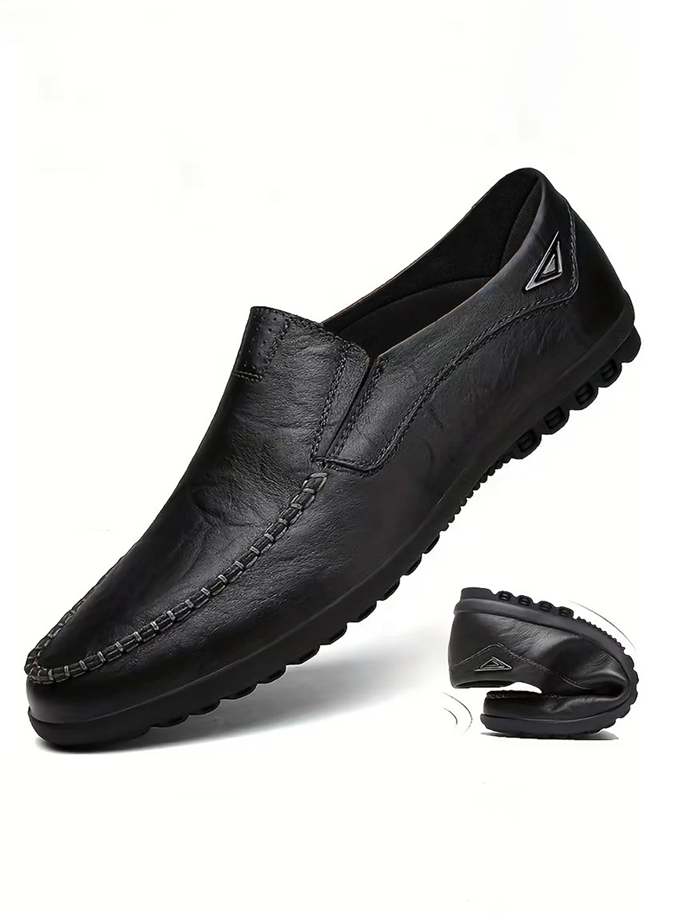 

Men's Loafers, Slip-On Flat Shoes, Soft Men's Casual Shoes, Classic Practical Men's Shoes, Solid Color Formal Men's Dress Shoes