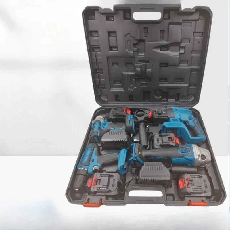 

Brushless Power Tools Multifunctional Set Lithium Battery Impact Drill Angle Grinder Electric Hammer Electric Wrench Battery
