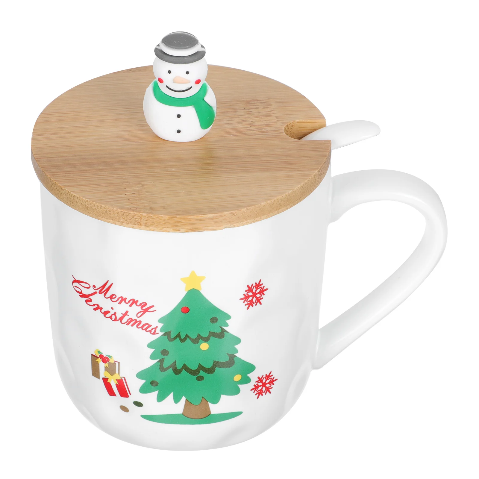 

Christmas Tree Ceramic Mug Large Size Simple Coffee Cups Tea Mugs Water Cup Milk Practical Drinkware Christmas Pattern