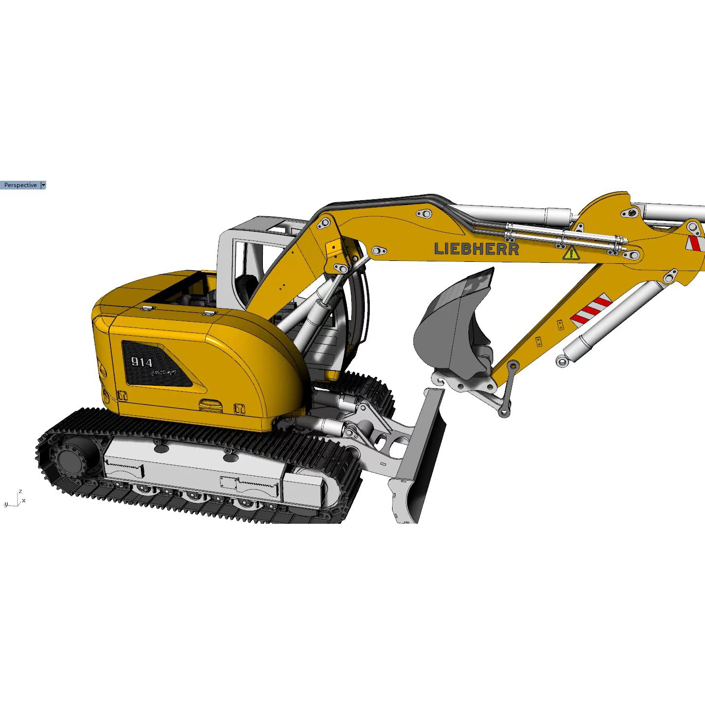 1/14 Short Tail RC Hydraulic Excavator R914