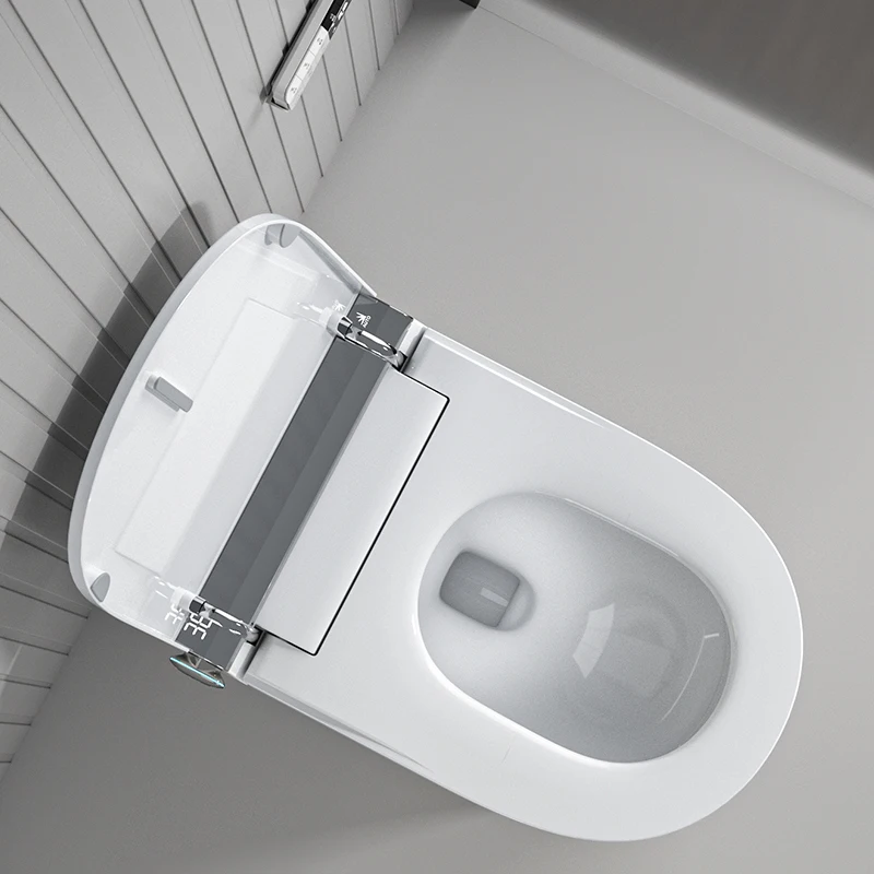 Wholesale Hotel Supplier New Design Automatic Flip Smart Intelligent Bathroom Ceramic Toilet Wc