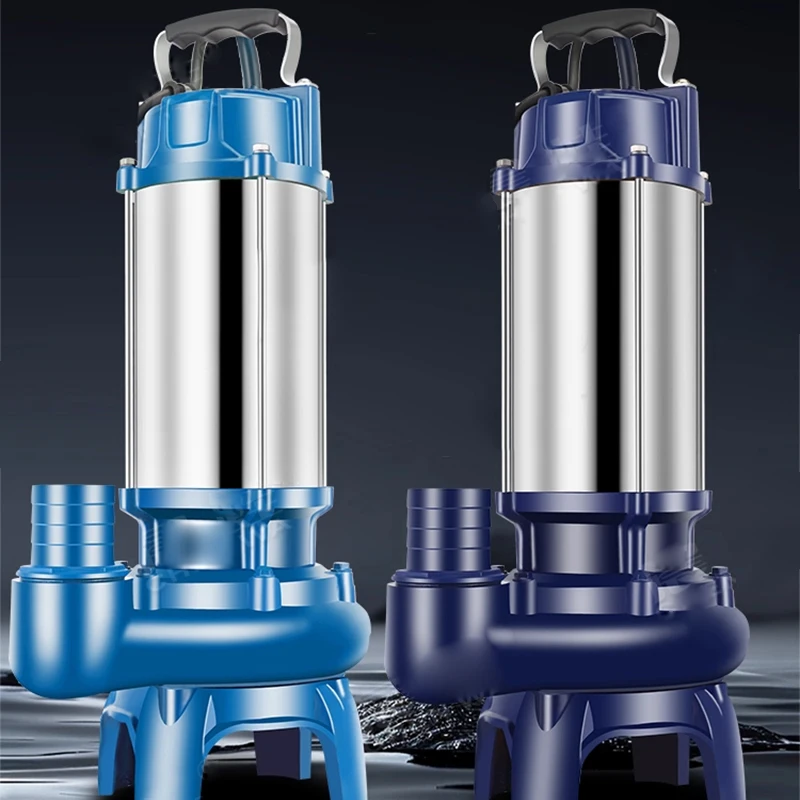 High Flow Slurry Mixing Pump, 220V Septic Tank Manure Removal Sludge Dredger for Farm Fish Pond