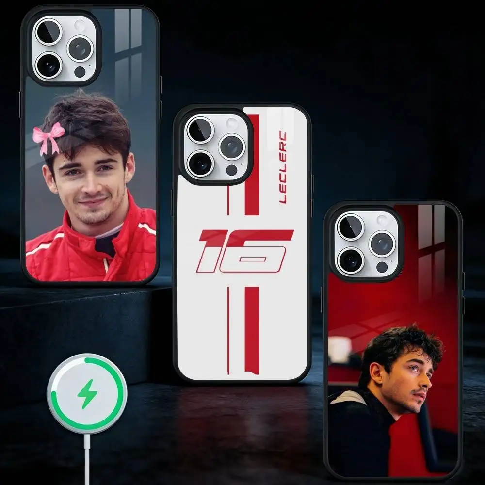 

Racing Driver C-Charles Leclerc 16 Phone Case For iPhone17,16,15,14,13 Plus,Pro Max Magnetic For Magsafe Wireless Charging