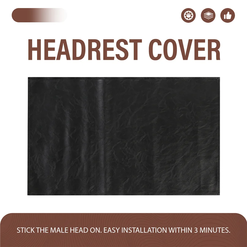 2025 حار نمط عدم الانزلاق فو الجلود مسند الرأس حامي لكرسي كرسي ، غطاء مسند الرأس لغطاء أغطية الأثاث