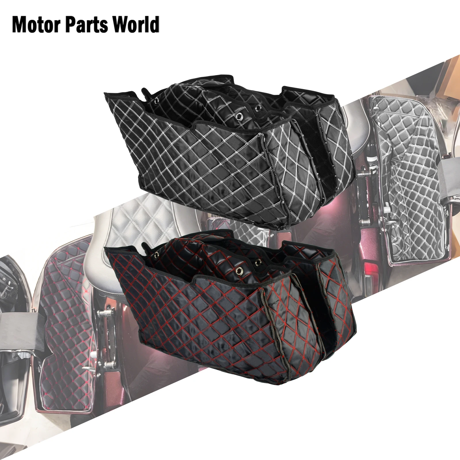 Motorcycle Left Right Trunk Inner Bag Saddlebag Liners Bags Carpet Insert For Harley Touring 2024-Later Street Glide CVO 2023