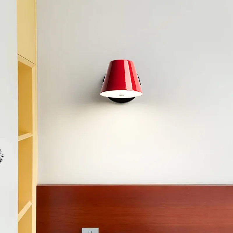European-style Simple LED Wall Lamp with Adjustable Angle Retro Living Room Study Bedroom Bedside Reading Lighting