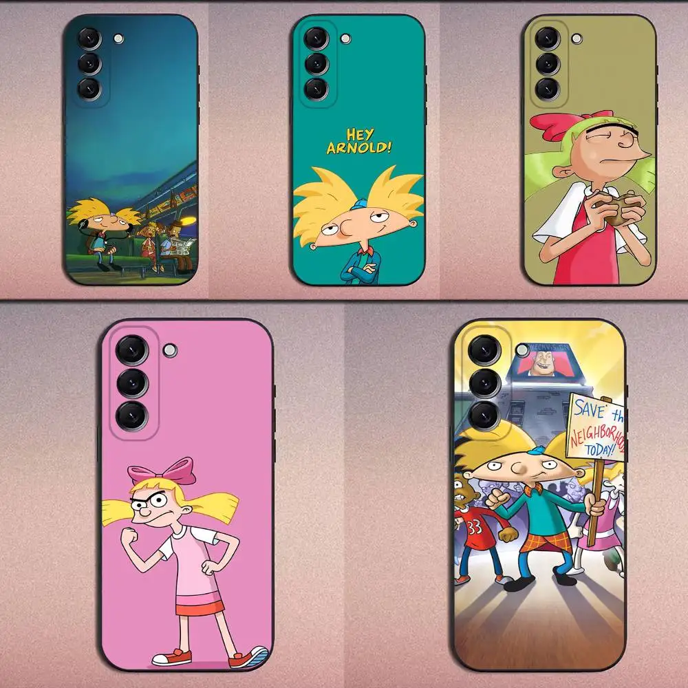

Hey Arnold Helga Phone Case For Samsung Galaxy A20,A21s,A22,A31,A32,A52,A53,A72,73,A80 Soft Black Cover