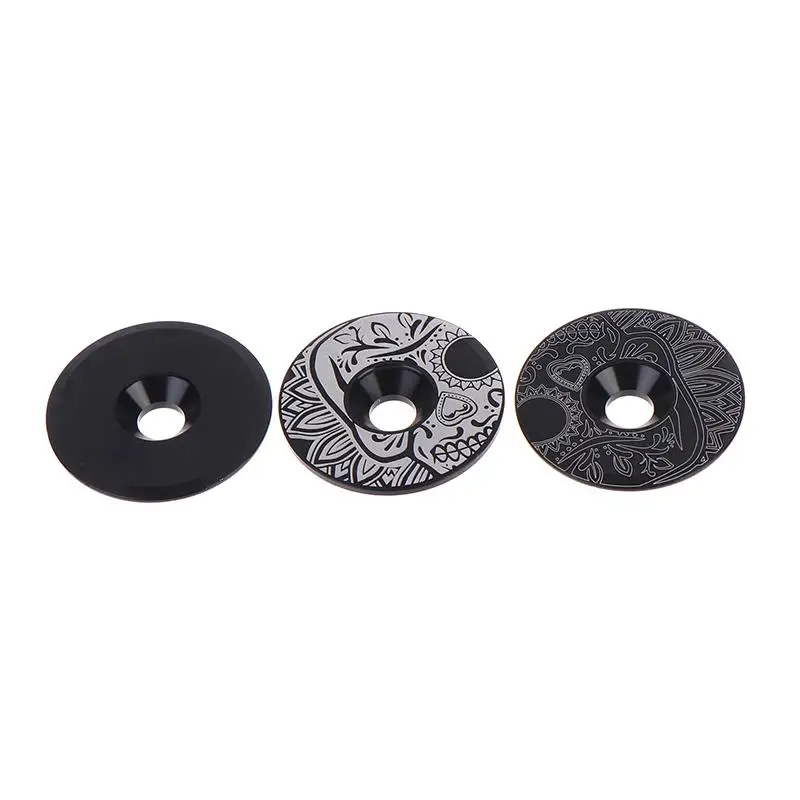 Corrosion Resistant Aluminum Bike Stem Cover with Screw Precision Machined Bicycle Front Fork Top Cap for Daily Bike Maintenance