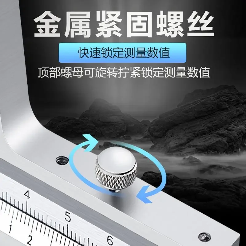 1pcs Harpy Depth Vernier Caliper Stainless Steel High Precision Precision Depth Caliper 0-150-200-300-500mm Share Products