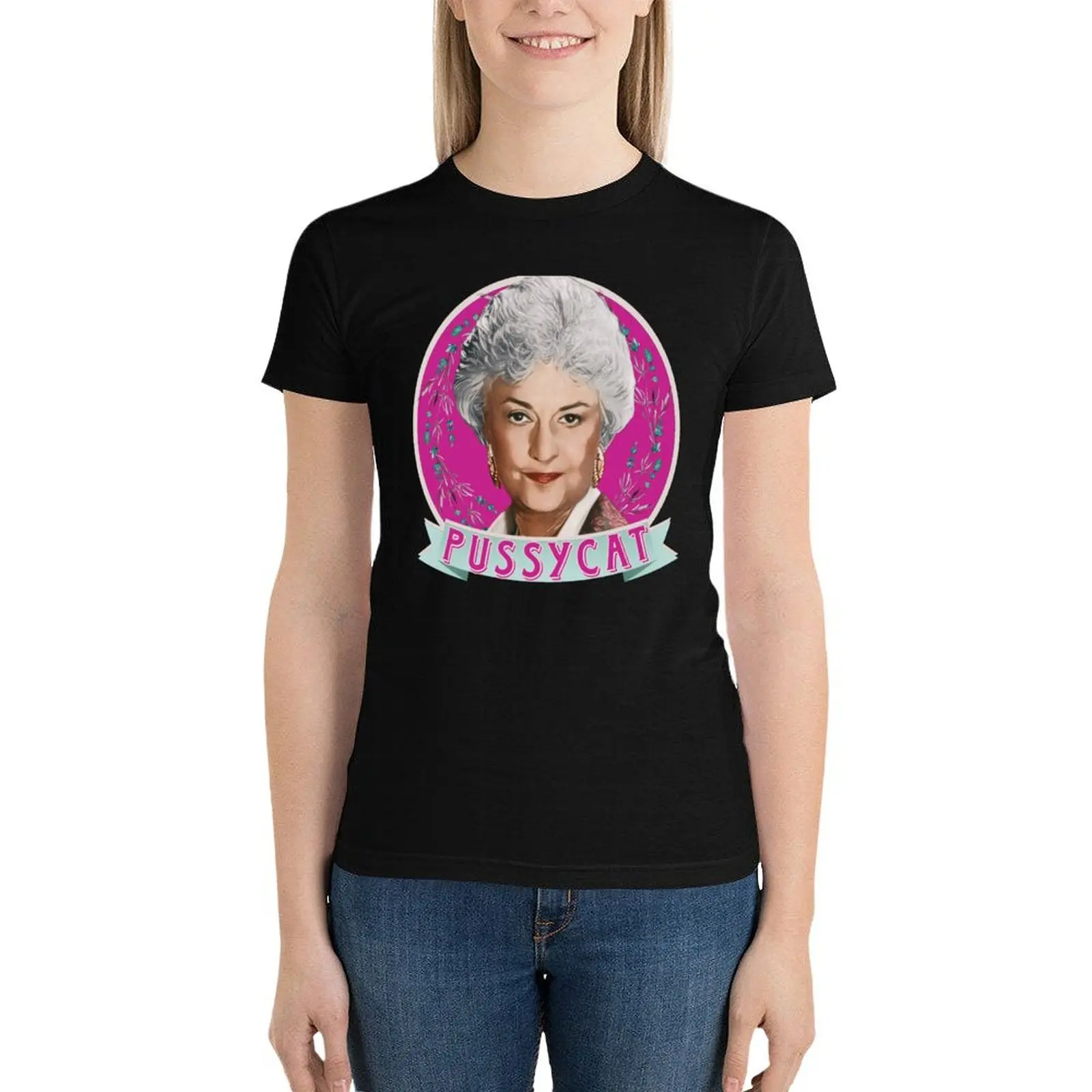 

Dorothy Zbornak - Pussycat T-Shirt shirts graphic tees Aesthetic clothing summer clothes oversized summer clothes for Women