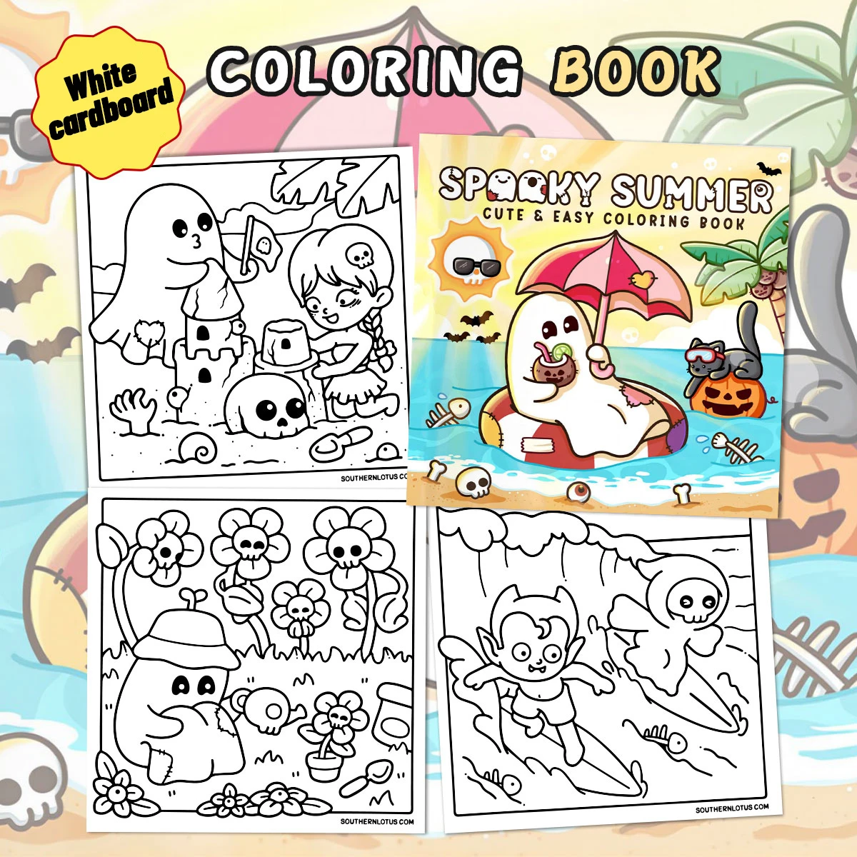 Self-love coloring book with colorful and heartwarming pictures for stress relief, emotional building and creative expression