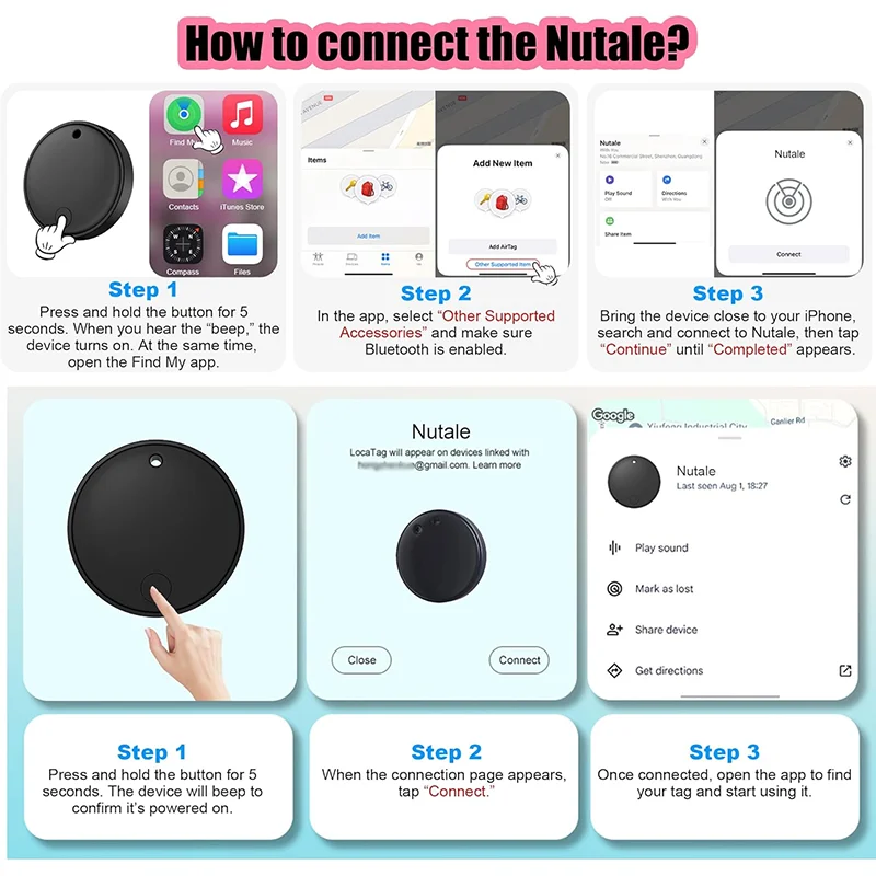 VYVYLABS جهاز تعقب ذكي لمكافحة خسر إنذار العلامة الذكية مفتاح مكتشف محفظة مكتشف APP سجل مكافحة خسر إنذار جهاز تعقب الحيوانات الأليفة الطفل مكتشف