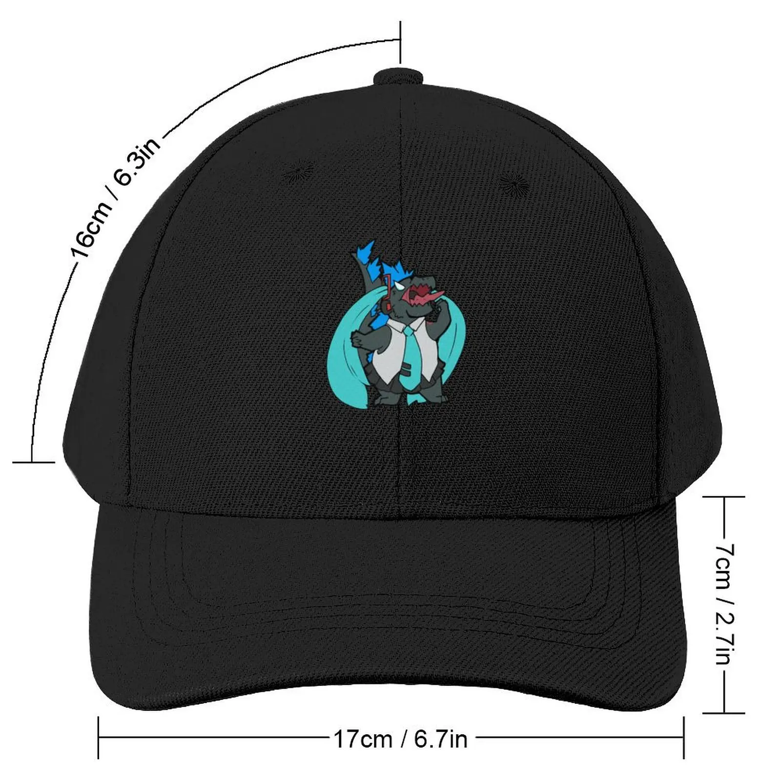 Godzilla Miku Baseball Cap dad hat Christmas Hat fishing hat Luxury Man Women Caps Men's