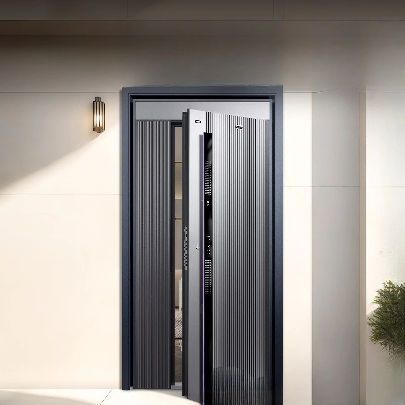 Three-camera anti-theft entry door, fully automatic entry door, anti-theft door