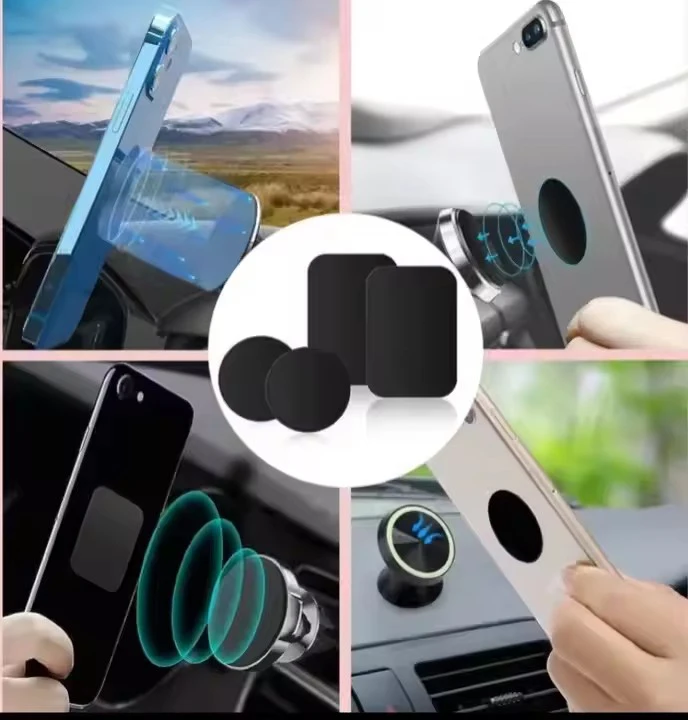 20 قطعة لوحة معدنية مغناطيسية ل 30X30/40X40/45x65 مللي متر حامل هاتف السيارة العالمي صفائح حديد القرص ملصق جبل حامل هاتف المحمول