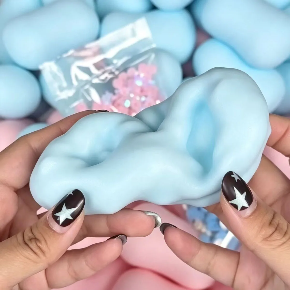 New Soap Ball Squishy Soap Stress Ball Fidget gift Crunchy Squeeze Ball Round Blocks Filled ASMR Anti Stress gift for Adults