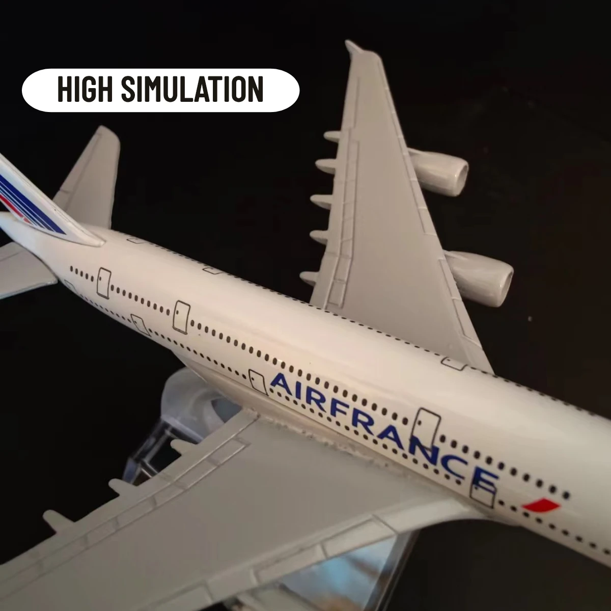 1:400 Metal Aircraft Model Replica, Air France A380 Airplane Scale Aviation Diecast Miniature Art Home Office Decor Toy Gift