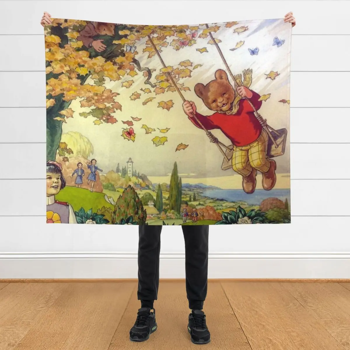 

Rupert bear Throw Blanket christmas gifts Softest for babies Blankets For Baby Blankets