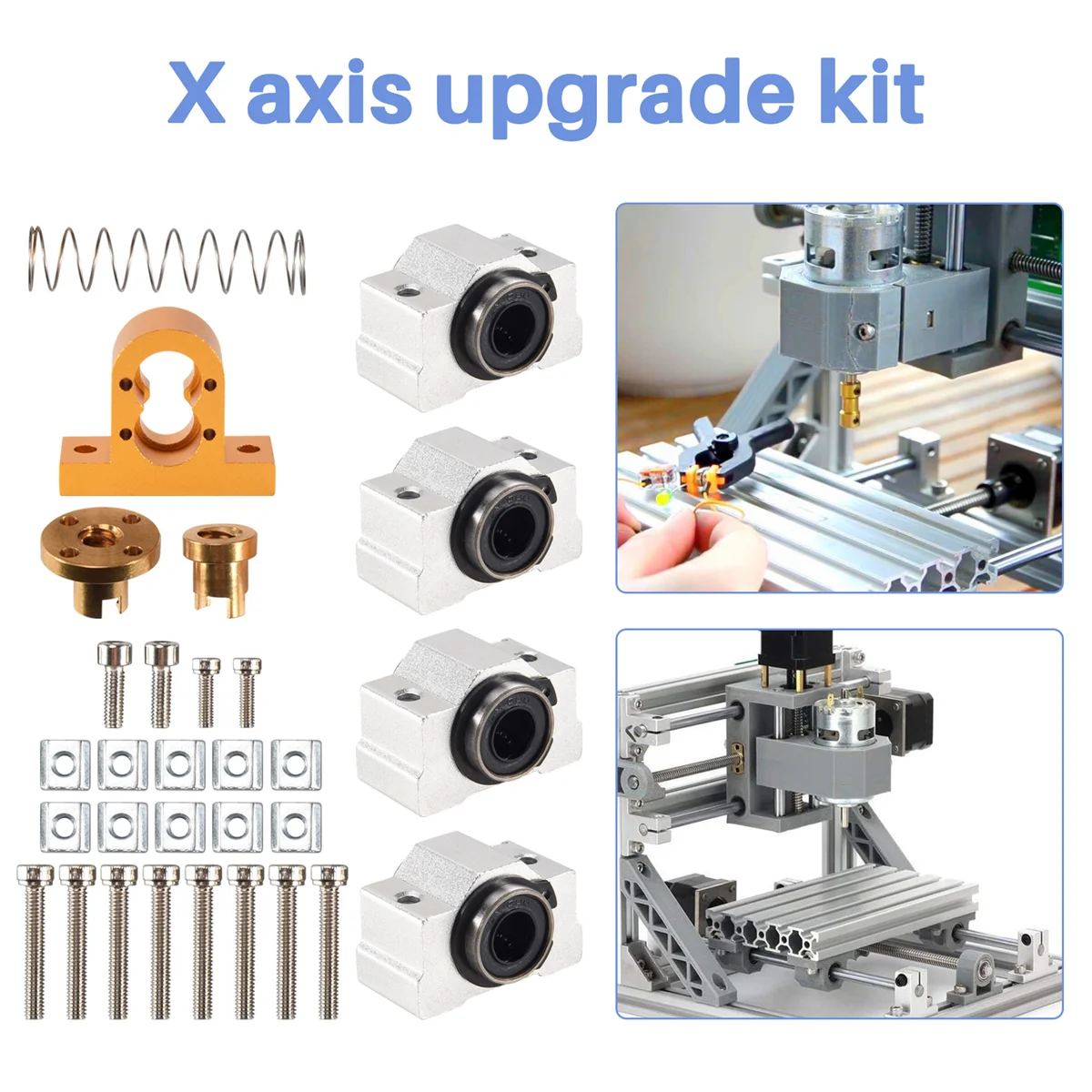 Kit di aggiornamento asse X CNC 3018 Pro per router CNC 3018 Pro