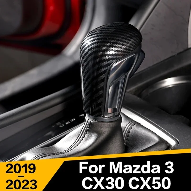 1Pcs Car Gear Shift Knobs Gear Head Cover Trim Interior Accessories For Mazda 3 BP Axela CX-50 CX50 CX-30 CX30 2019 - 2023 2022
