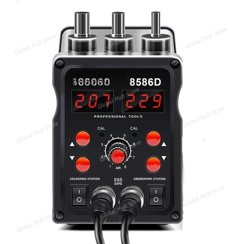 8586D Two-in-one Hot Air Gun Soldering Station, Constant-temperature Mobile Phone Repair Soldering Iron Soldering Station