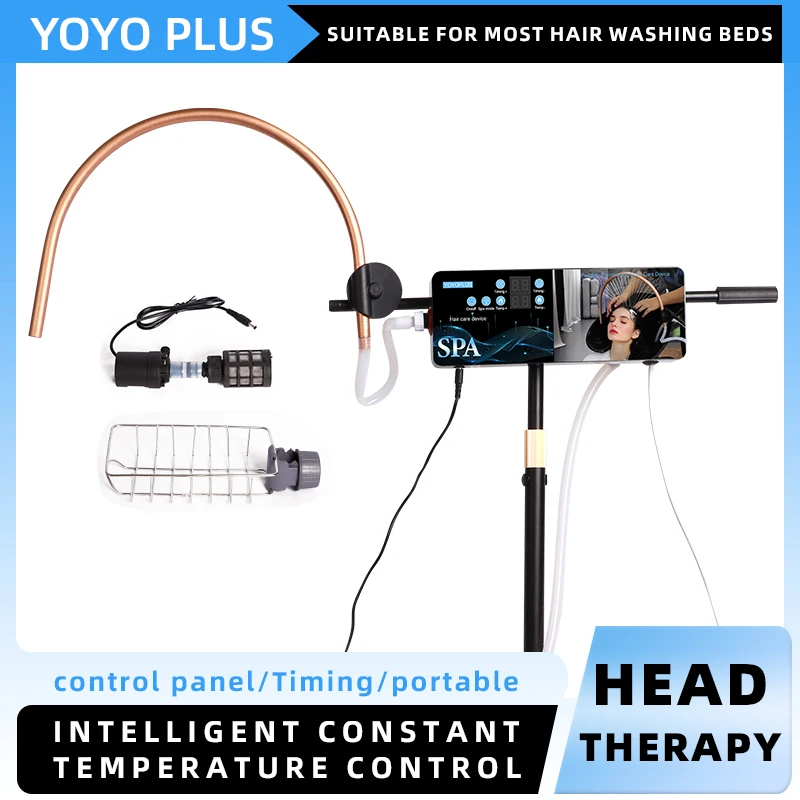 

2024 New Smart Shampoo Bed Portable Massage Hair Washing Basin with Thermostatic Heating & Water Circulation Spa Head Scalp