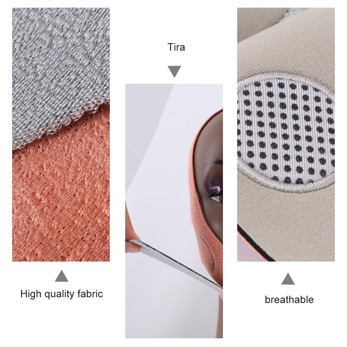 

Slimming Face Belt Lift Shaping Strap Elastic Bandage Chin Lift Physiotherapy Graphene FabricBreathable Facial Tool