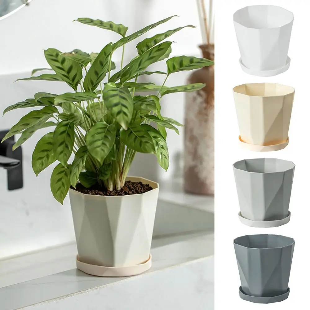 

New Self Watering Lazy Plant Pot Including Liner with Handle Soil Flower Pot Garden Supplies Hydroponic Planter