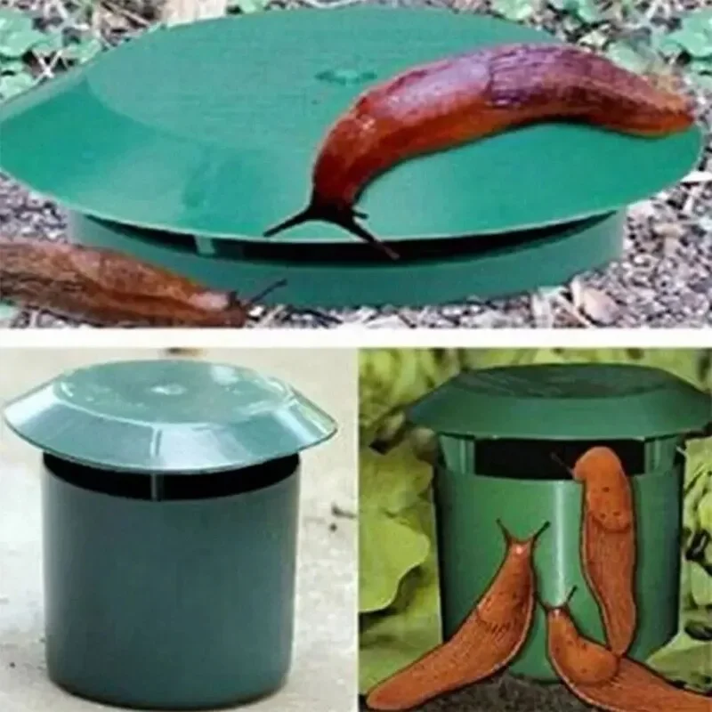 Beer Slug Snail Traps Plastic Reusable Snail Catcher Slug House Garden Farm Pest Control Tools