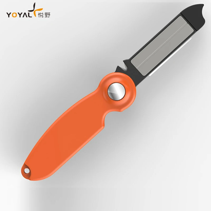 Yoyal TY2203 Portable Sharpeners Stainless Steel Folding Sharpening for Outdoor Pocket Sharpener