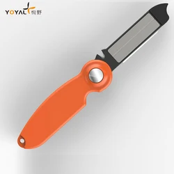 Yoyal TY2203 Portable Sharpeners Stainless Steel Folding Sharpening for Outdoor Pocket Sharpener