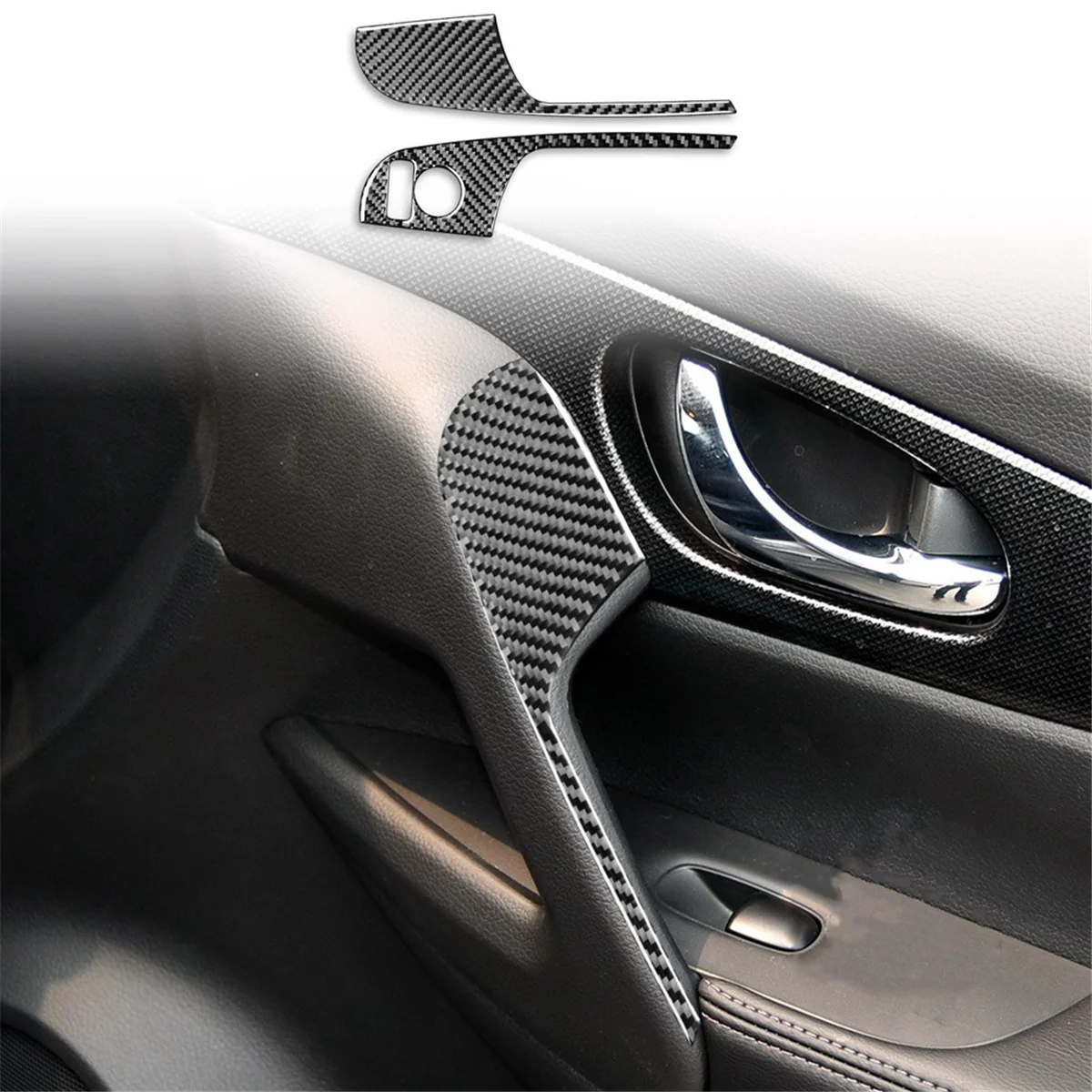 مفتاح تعديل مرآة السيارة من ألياف الكربون ، LHD ، ملحقات القطع ، نيسان إكس ، روغ T32 ، Trail-our