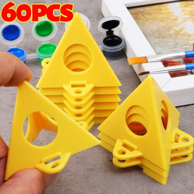 60/10PCS Paint Pyramid Stands Mini Cone Triangle Support Frame Woodworking Tripod Spray Painting Brackets Block Auxiliary Tools