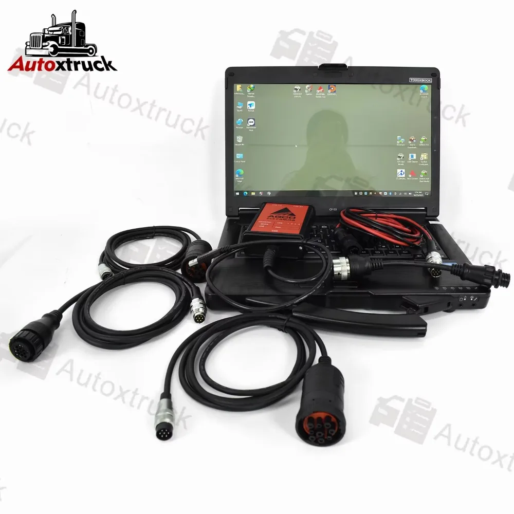 CF53 Laptop Electronic Tractor Massey For AGCO CANUSB EDT Ferguson FENDT OEM AGCO Agricultural Diagnostic Scanner Tool