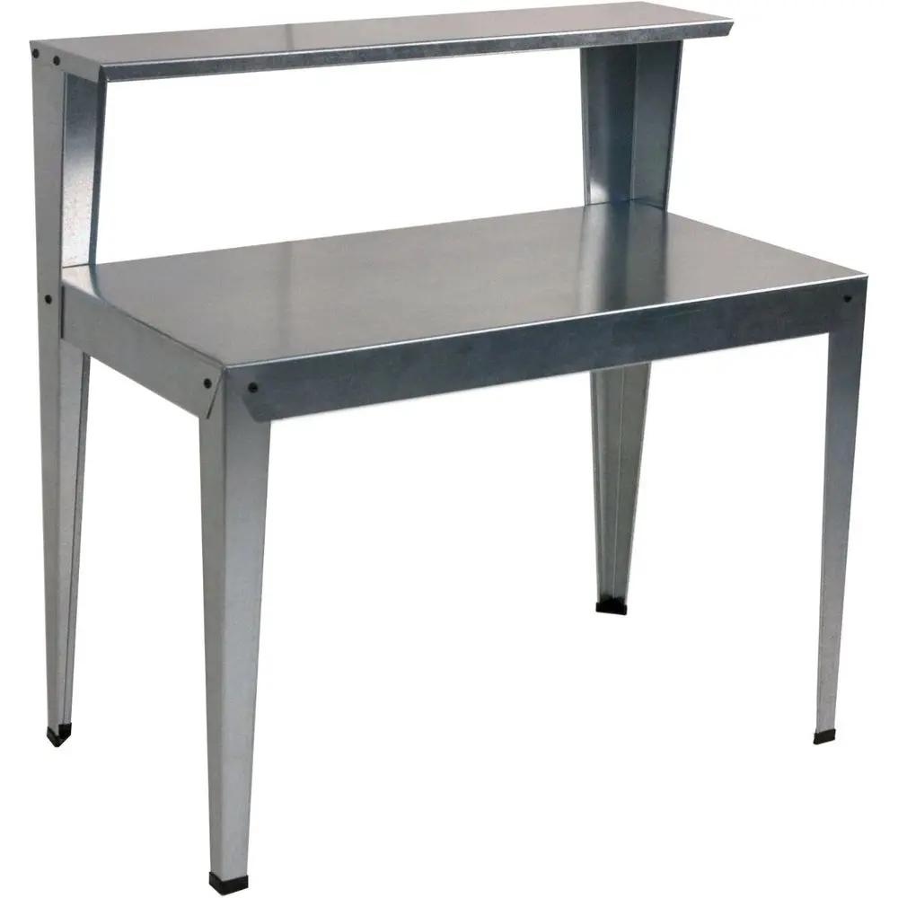 2-Tier Workbench Steel Greenhouse Potting and Nursery Work Table Shel or Garage, Garden, and Green Houses, Shelves or Plants and
