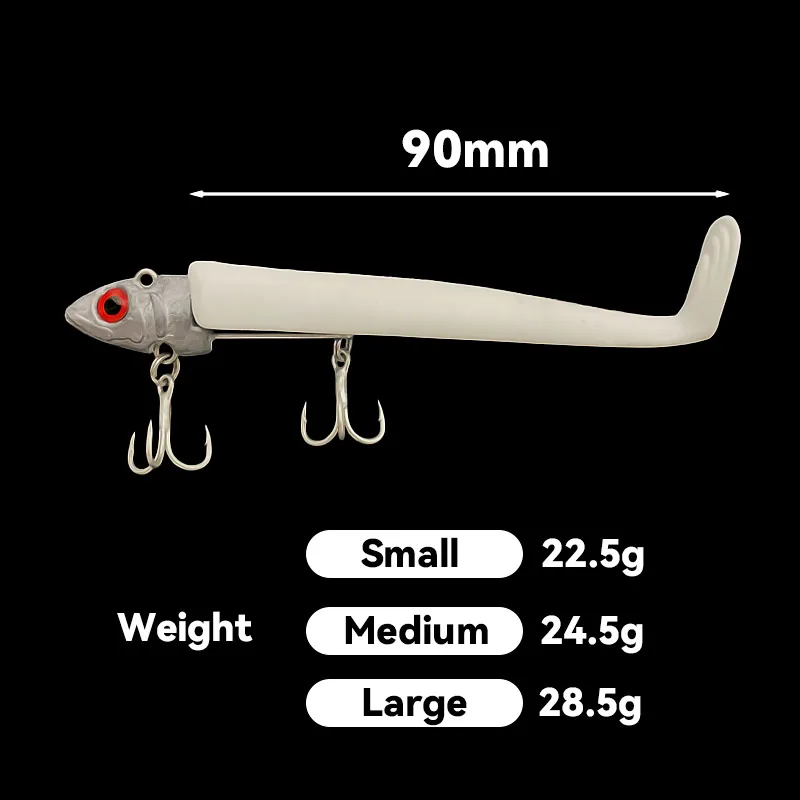 Bazooka Black Minnow Fishing Soft Lure Jig Lead Head Jigging Wobbler Jighead Swimbait Silicone Perch Bass Slow Pike Ice Winter