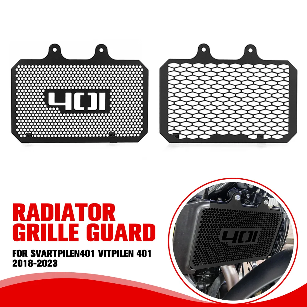 

For Husqvarna Svartpilen 401 VITPILEN 401 2018-2019-2020-2021-2023-2022 Motorcycle Radiator Grille Guard Cooler Cover Protection