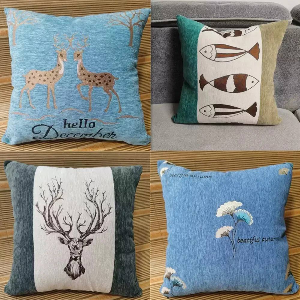 High quality Chenille Nap Pillow Living Room Sofa Cushions Bedside Pillow Cozy Sleeping Neck Throw Pillow For Home Sofa Bed Car