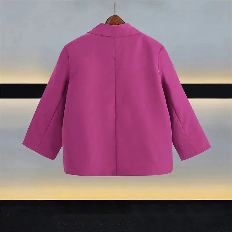 2-10Years Girls Long Sleeve Blazers with Pockets Kids Fall Fall Blazer Jackets for Girls Toddler Baby Outwear 4 5 6 7 8 9
