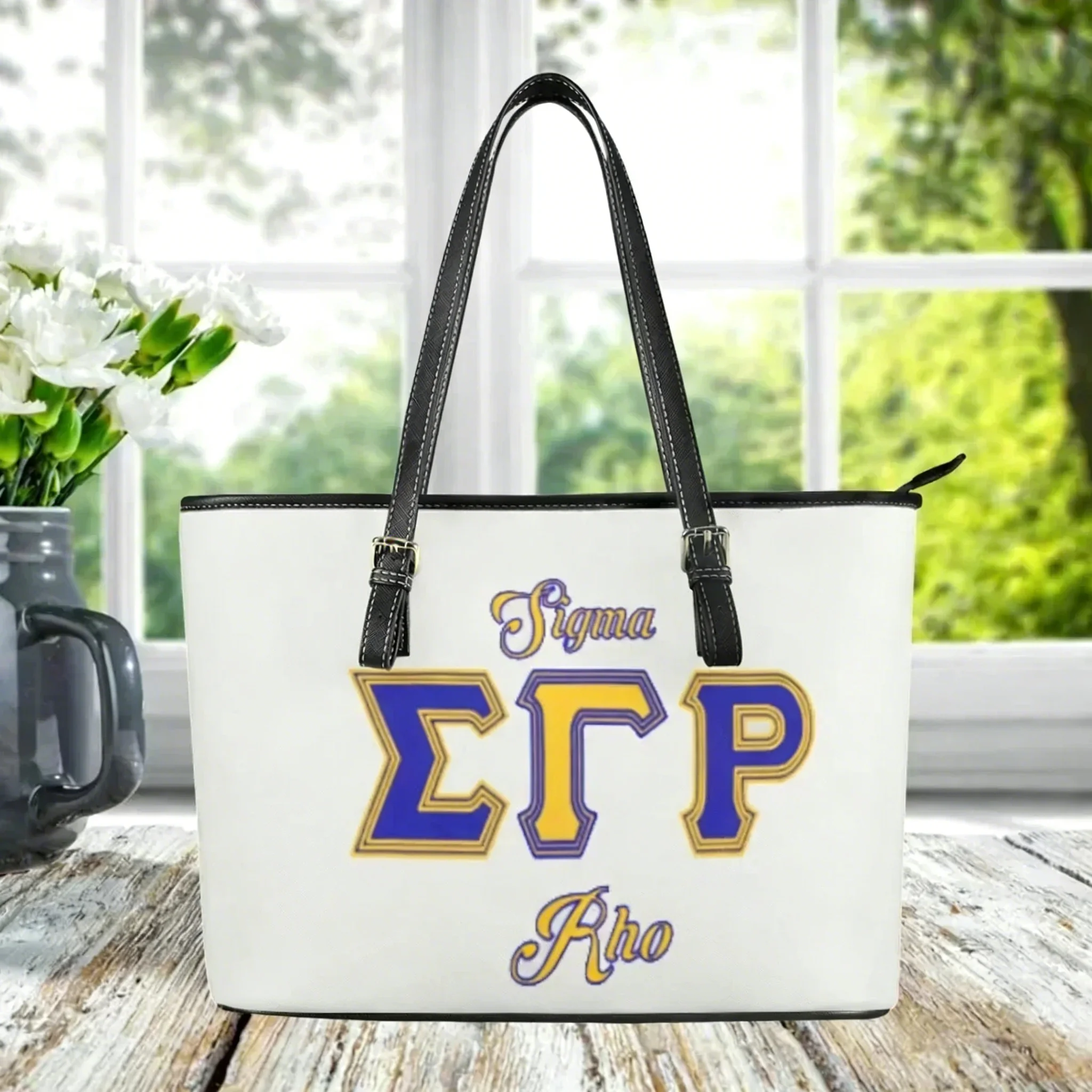 

Элегантная дизайнерская сумка-клатч из искусственной кожи с принтом Sigma Gamma Rho, большая вместимость, с верхней ручкой, для повседневного использования и поездок на работу