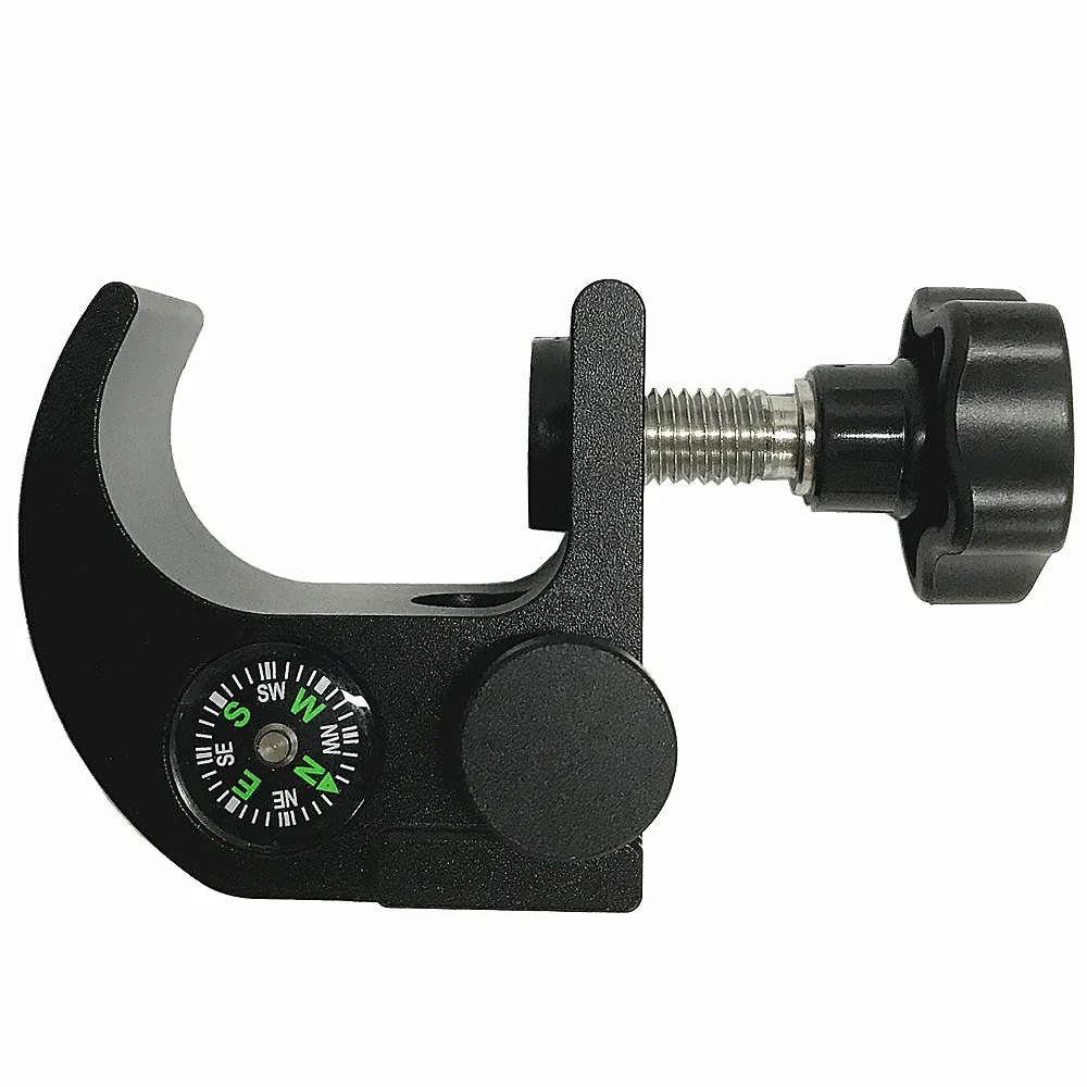 GNSS GPS Pole Clamp With Compass Replace Size 25mm - 40mm Pole Holder Mount