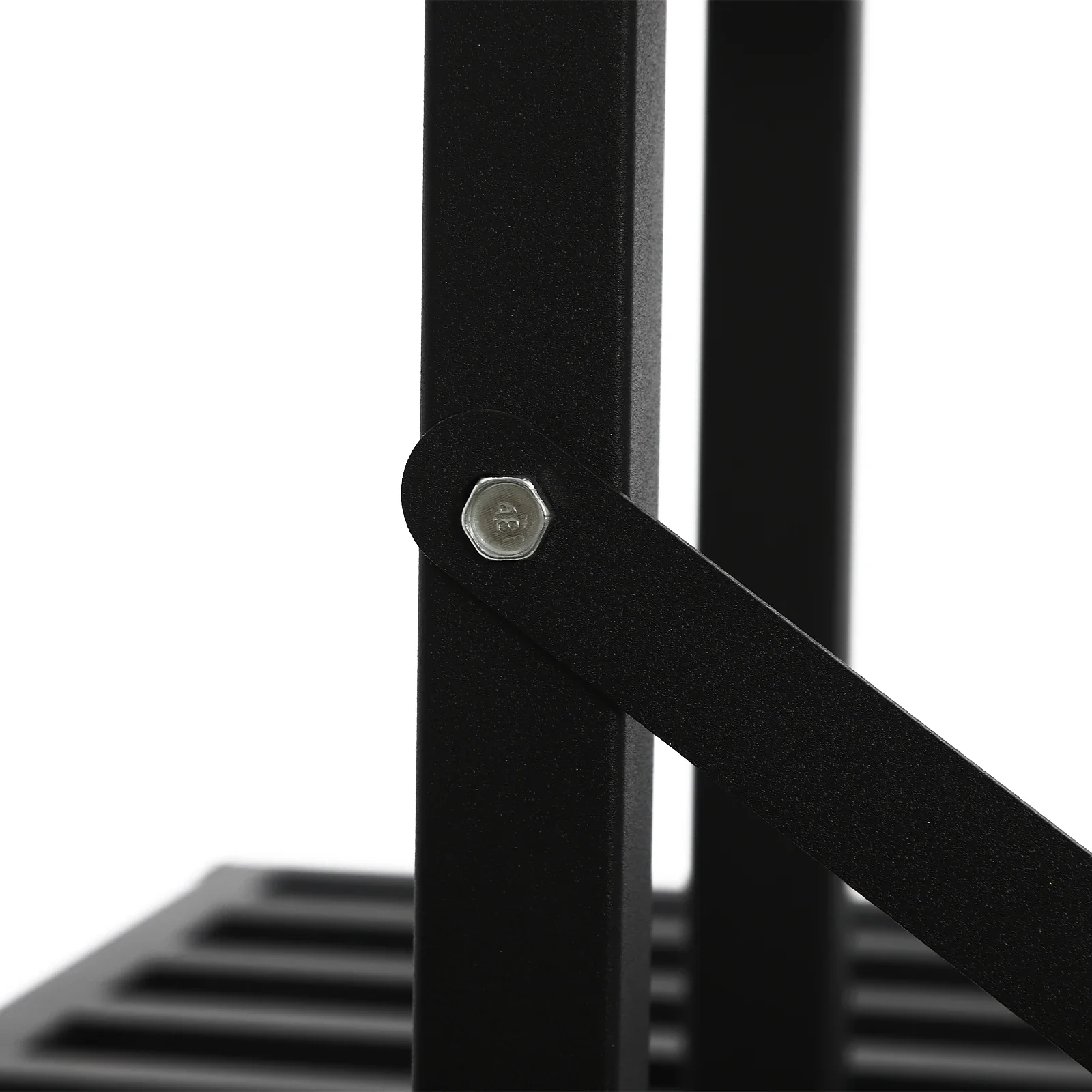 حامل نباتات معدني للحديقة الخارجية من Bymaocar مكون من 3 طبقات مع عجلات - منظم رف زهور فولاذي أسود حديث للاستخدام متعدد الأغراض #6